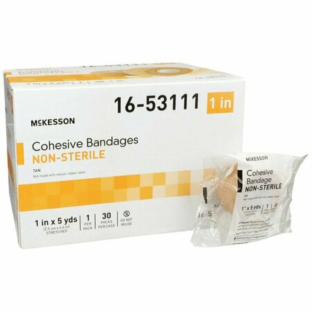 MCKESSON Self-adherent Closure Cohesive Bandage, 1 Inch x 5 Yard, 30PK 16-53111